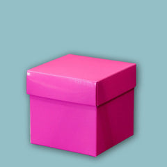 Cadeaudoosje Kubus Fuchsia - Kadopapier.net