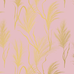 Inpakpapier Grass Pink - Kadopapier.net