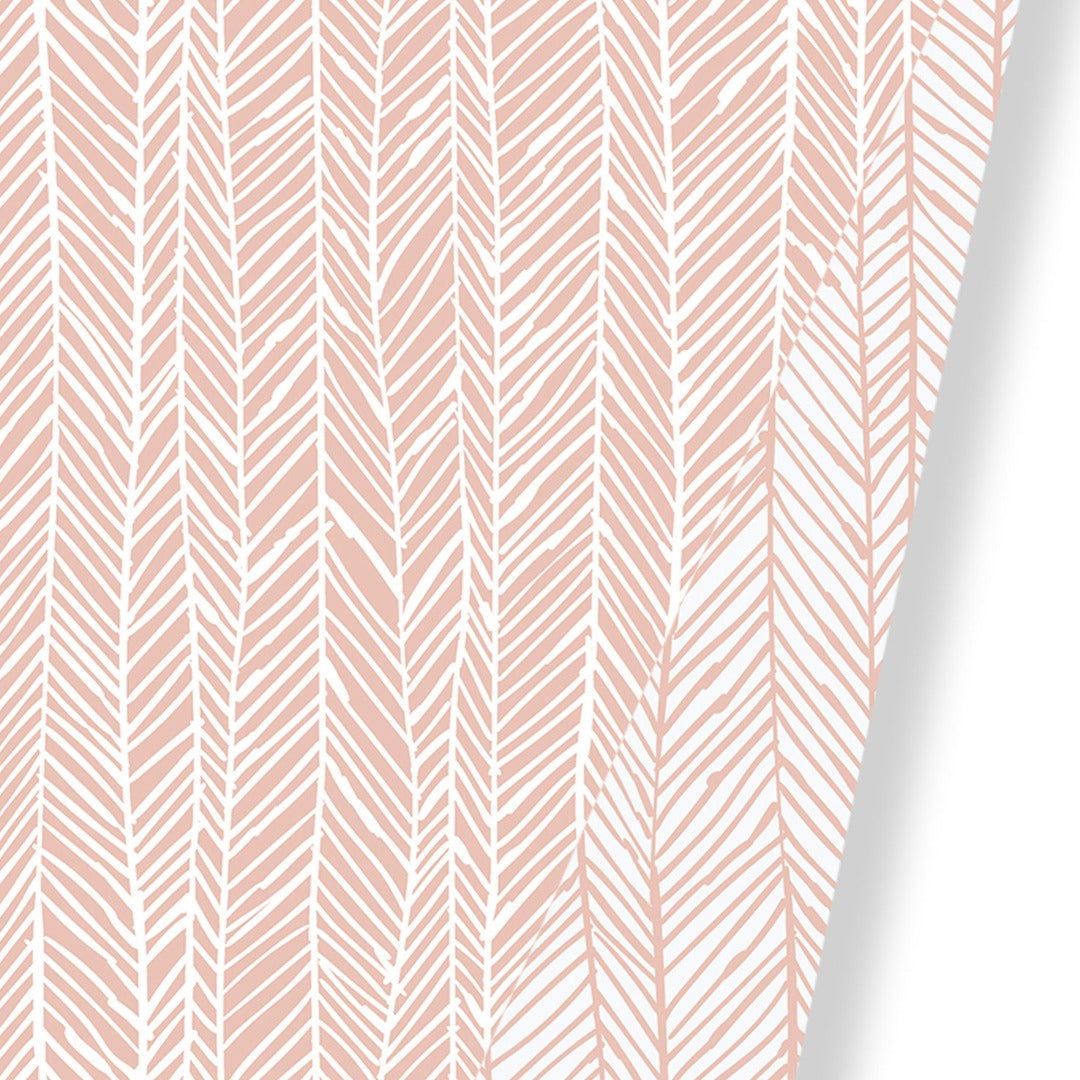 Inpakpapier Herringbone Zalm - Kadopapier.net