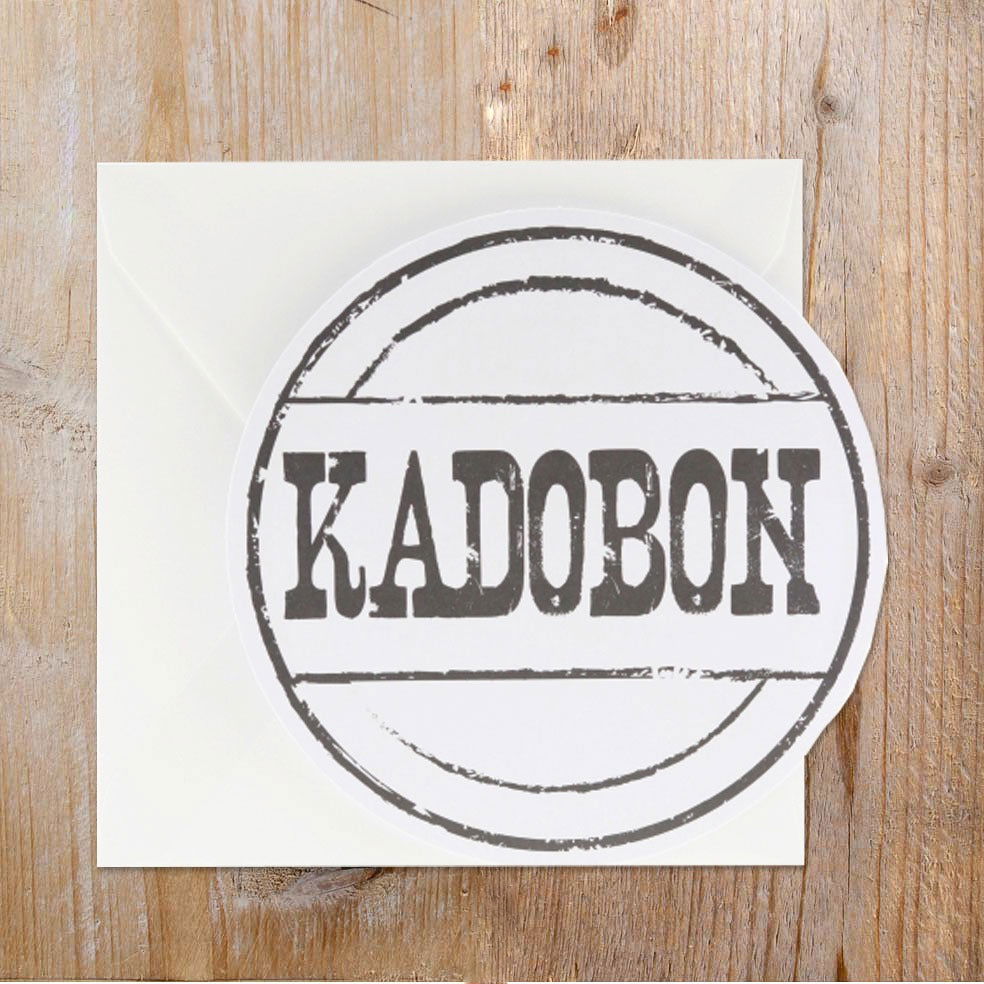 Kadobon Rond Wit - Kadopapier.net