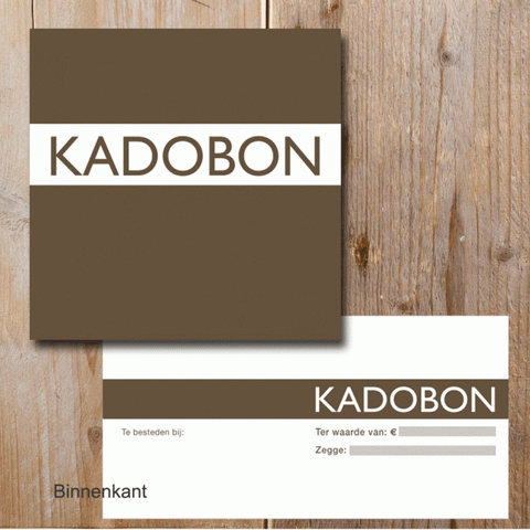 Kadobon Taupe - Kadopapier.net