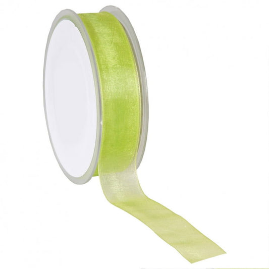 Lime Organza lint - Kadopapier.net