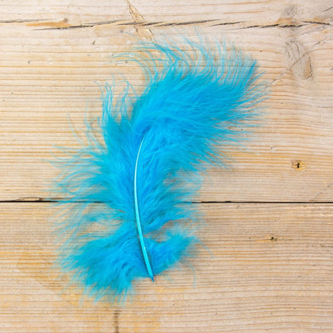 Marabou Decoratieveren Turquoise - Kadopapier.net