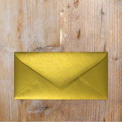 Metallic envelop Goud lang - Kadopapier.net