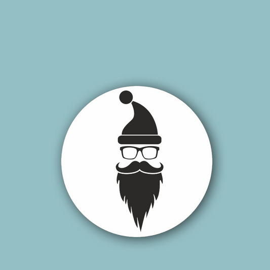 Old School Hipster Santa - Kadopapier.net