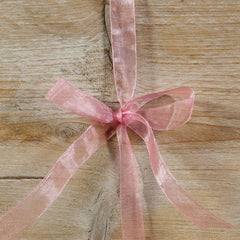 Oud Roze Organza lint - Kadopapier.net