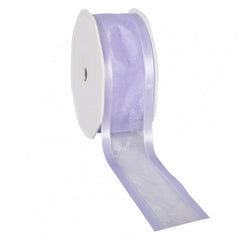 Satin edge Organzalint Lavendel - Kadopapier.net