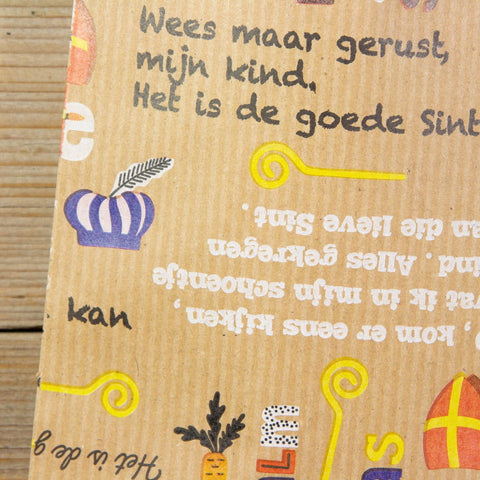 Sintzakje Kraft met liedjes Multicolor - Kadopapier.net