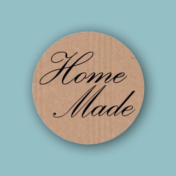 Sticker kraft Home Made - Kadopapier.net