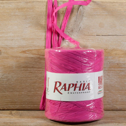 Synthetische raffia Fuchsia - Kadopapier.net