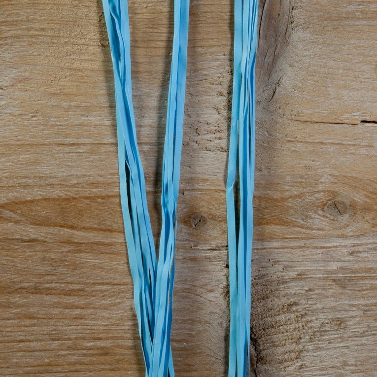 Synthetische raffia Licht blauw - Kadopapier.net