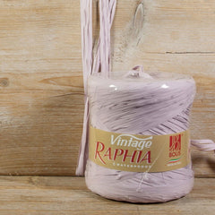 Synthetische raffia Vintage roze - Kadopapier.net