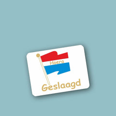 Wensetiket Geslaagd - Kadopapier.net