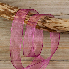 Wired organzalint Fuchsia - Kadopapier.net